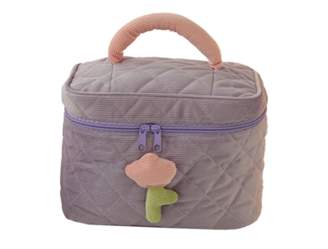 Niche cosmetic bag-bolso tipo cubo morado uva