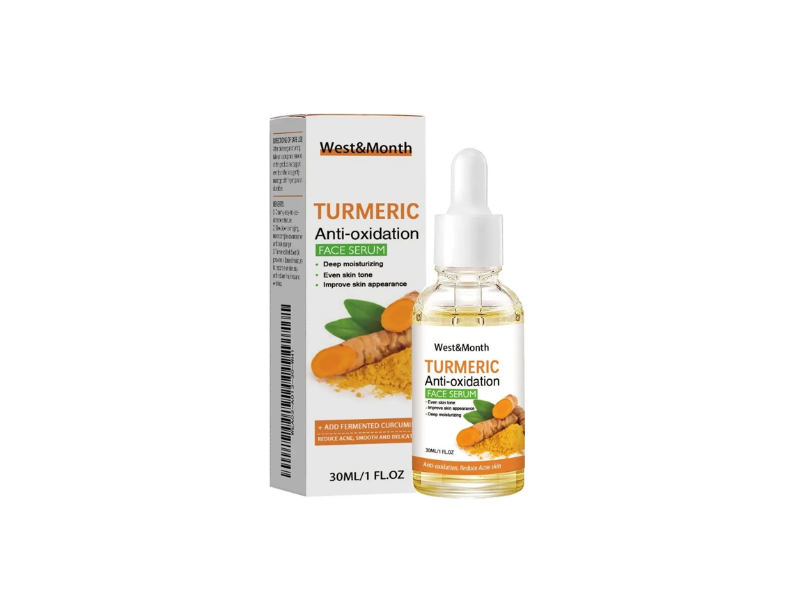 Sérum facial antioxidante con cúrcuma