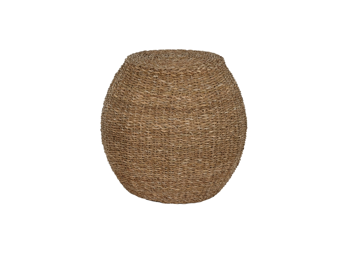 Mesita Auxiliar Seagrass Natural 44x44x43cm