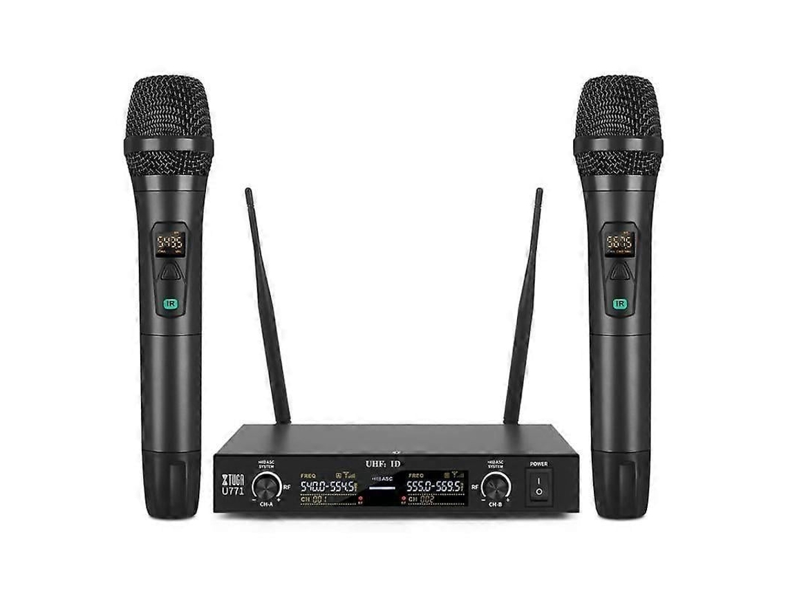 Micrófono inalámbrico Xtuga UHF 2 micrófonos Host Chaberlu