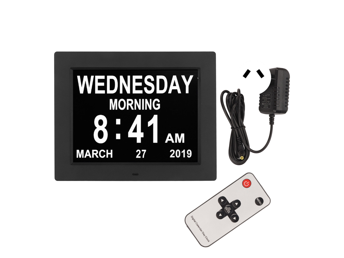 Reloj De Calendario Electrónico Digital 3 Medicamentos 5 Recordatorios Personalizados 10 Pulgadas