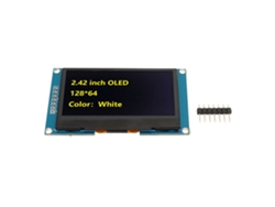 Módulo De Pantalla Oled De 2.42 Pulgadas Con Puerto Serie Spi Y Controlador Ssd1309 Para Diy Mra091b Amarillo