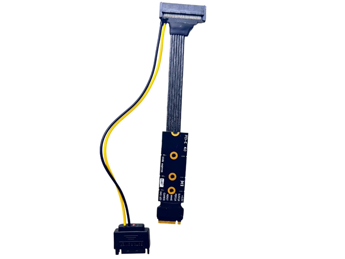 Cable Convertidor Flexible Nvme A U.2, Lector Pcie 3.0 Y Pcie 4.0, Conectores Chapados En Oro.