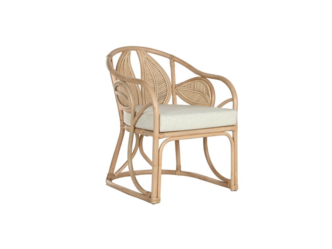 Silla Ratán Hoja Natural 63x68x81cm
