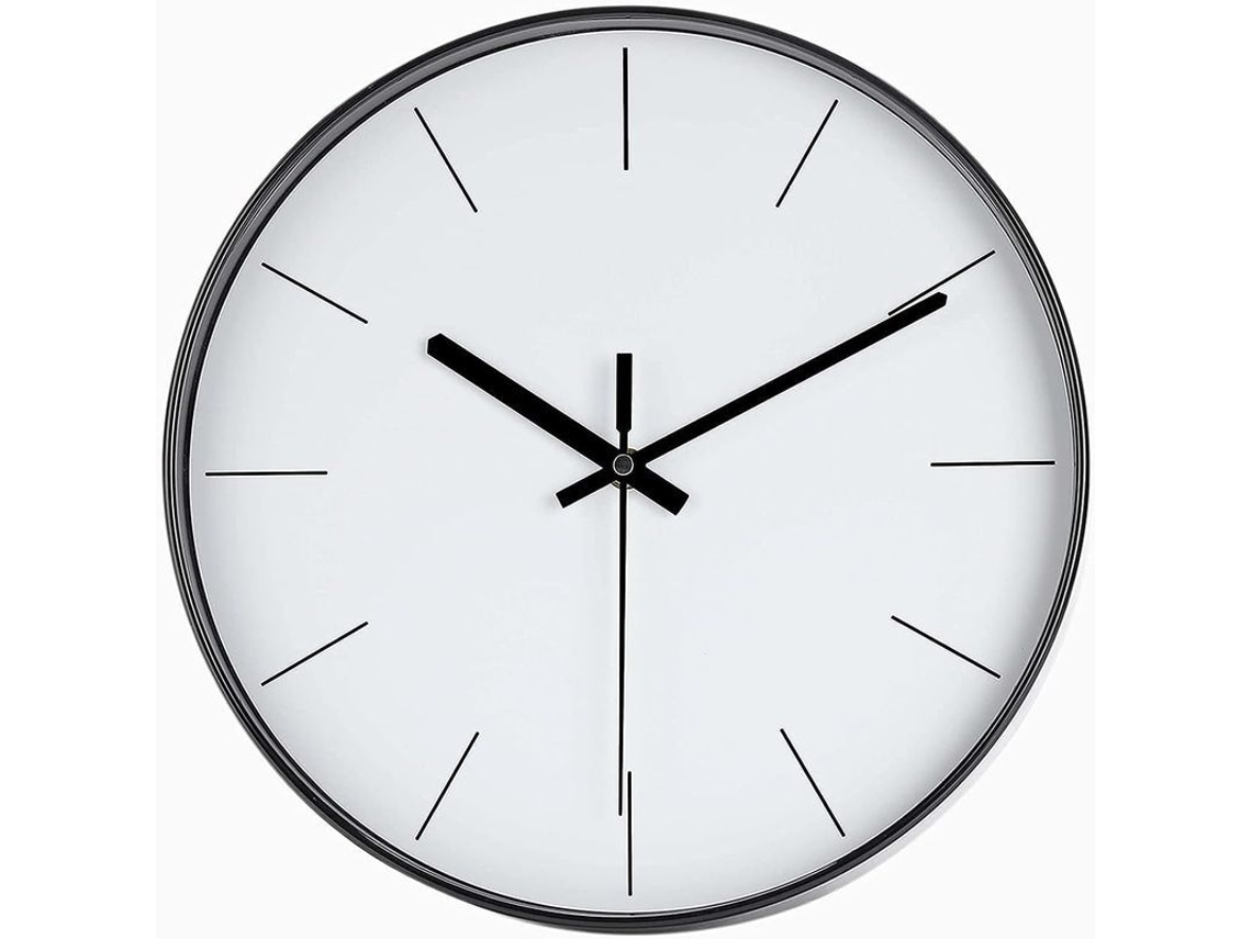 Reloj De Pared Minimalista De 30 Cm, Silencioso, Sin Tictac, Estilo Moderno Y Elegante, Funciona Con Pilas Y De Cuarzo.