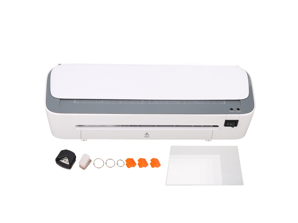 Plastificadora De Sobremesa A4 Con Recortadora Y Redondeadora, En Caliente/frío, 110-120v 300w, Para Oficina, Escuela Y Negocios.