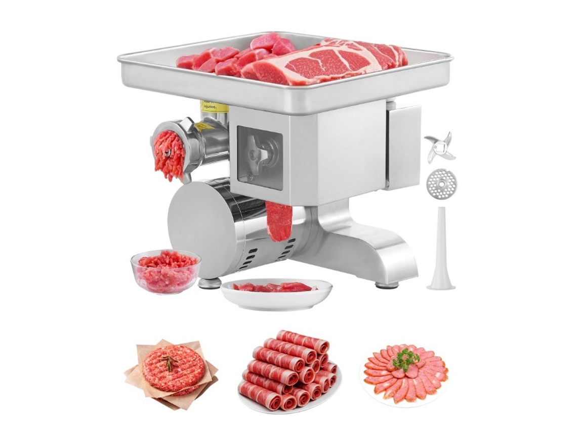 Picadora de carne eléctrica 3 en 1 Tekmaquinas Muele, rellena y corta hasta 5 kg/min