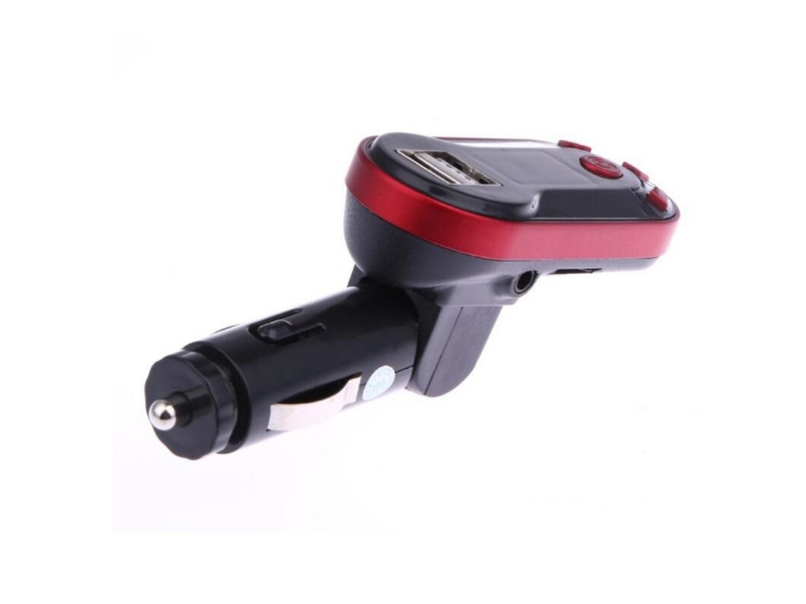 Transmisor de FM YIZHOOD I9 Kit de coche Bluetooth inalámbrico Llamadas manos libres MP3 inalámbrico USB TF 3.5 jack rojo