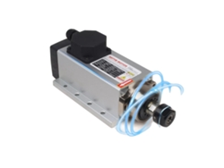 Motor de husillo cuadrado CNC, velocidad de 24 000 RPM, sistema de refrigeración por aire acondicionado, solo husillo OEM