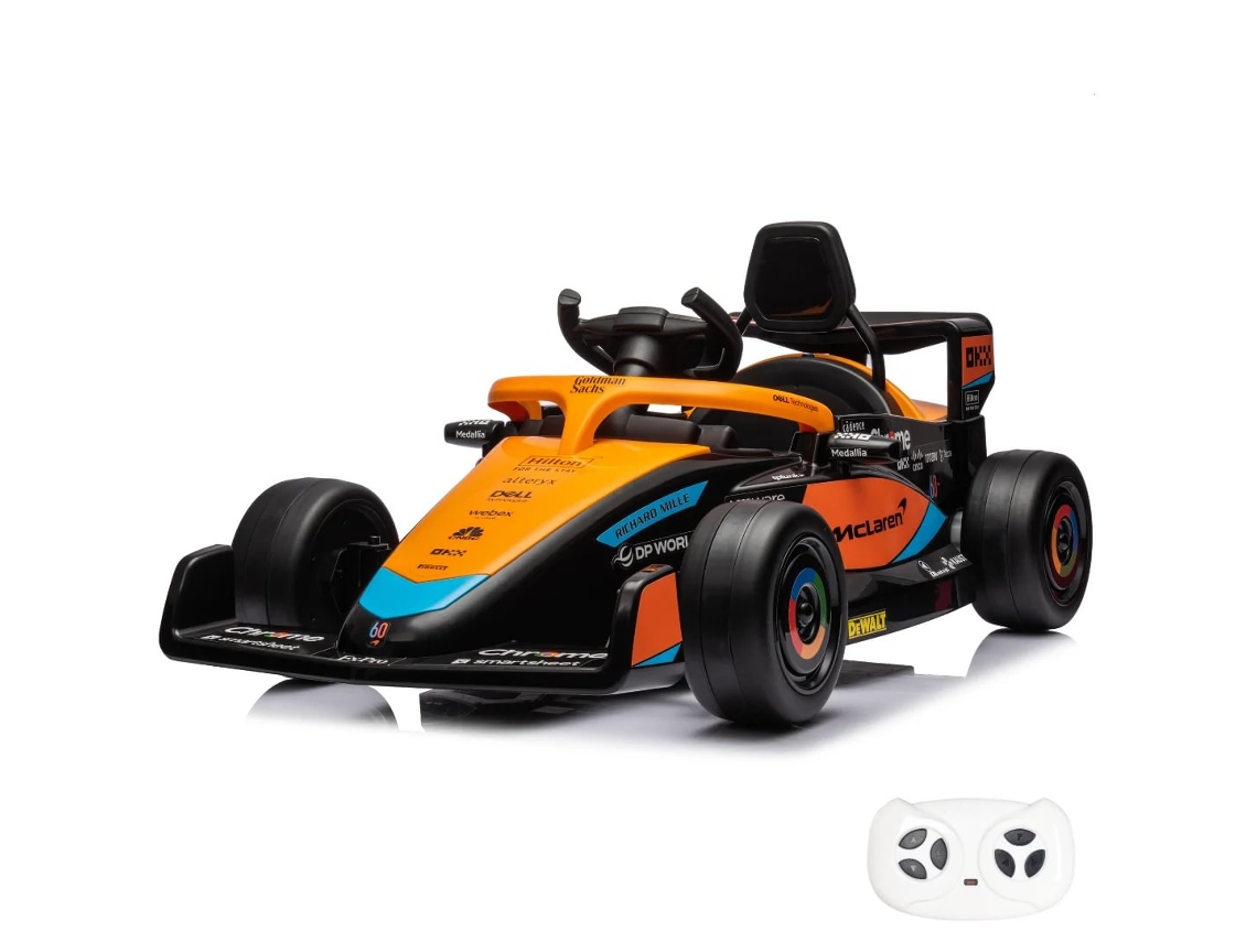 Vehículo Eléctrico Para Niños - Mclaren Fórmula 1 12v - 1 A 5 Años - Naranja