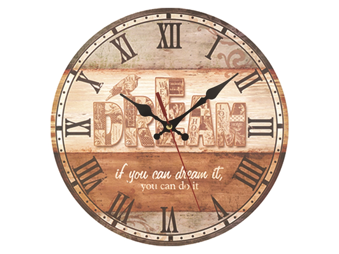 Reloj Vintage Madera para Sala Kofihety