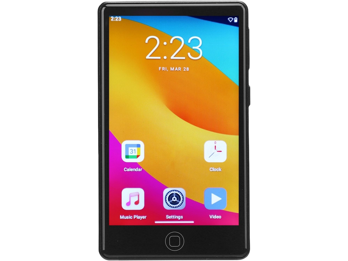 Reproductor MP3 con Wi-Fi y pantalla táctil de 4 pulgadas.