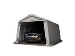 Carpa portátil para garaje de 3,3 x 4,8 m, PVC 800N, refugio de almacenamiento compacto, 100 % impermeable, gris, Toolport