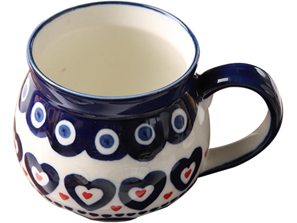 Taza De Café Reutilizable, Divertida Y Linda, De Porcelana Pintada.