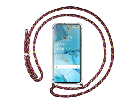 Carcasa Oppo Find X2 Neo TUMUNDOSMARTPHONE Colgante Rosa