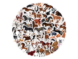 60 pegatinas finas e impermeables con forma de caballo, de 2 a 5 cm de tamaño, adecuadas para adolescentes a partir de 14 años.