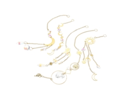 Conjunto de 20 colgantes de cristal dorado para colgar, ideales para decoración con efecto arcoíris.