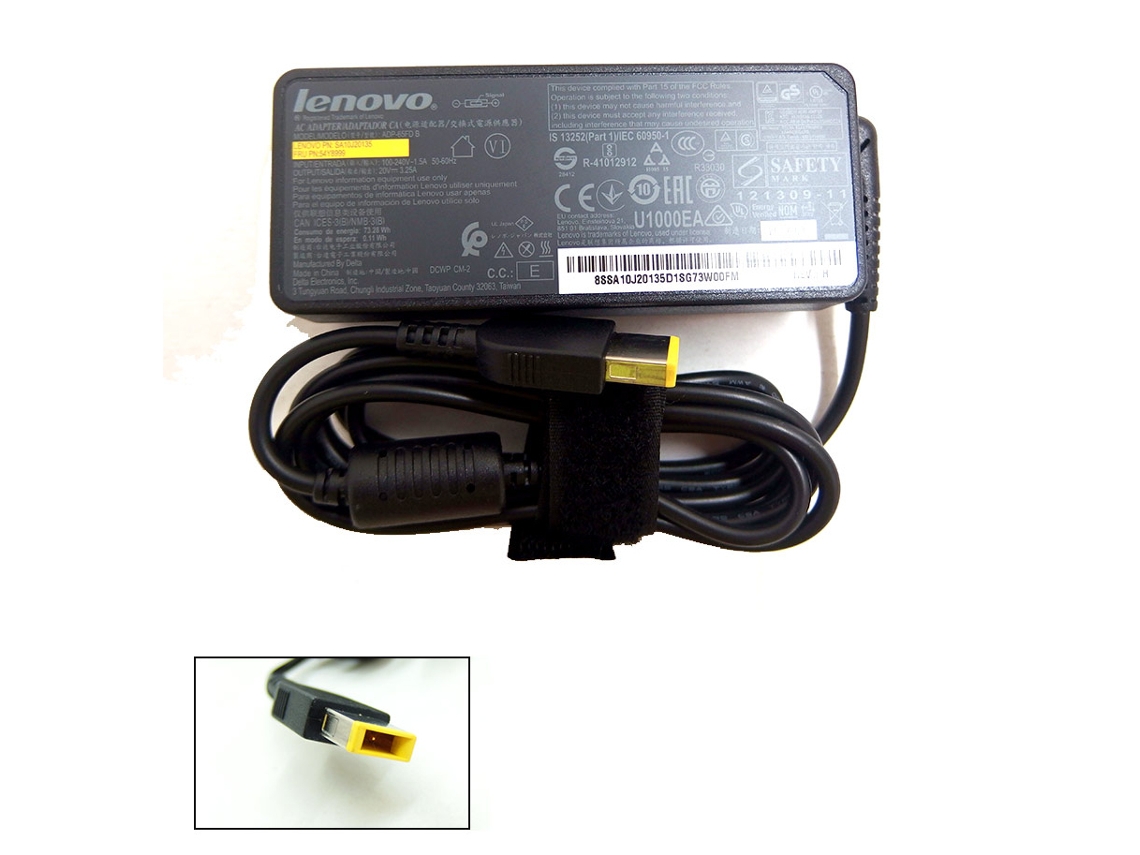 Transformador LENOVO 54Y8999 Power Adapter/Inverter Indoor 65 W Negro