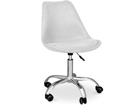 Silla de Escritorio Tulip Tapizada con Ruedas 56x47cm TULIP STYLE