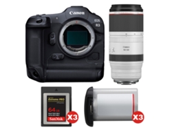 Canon Eos R3 + Rf 100-500mm F/4.5-7.1 L Is Usm + 3 Sandisk 64gb Extreme Pro Cfexpress Type B + 3 Canon Lp-e19 + Ebook Pricedirect