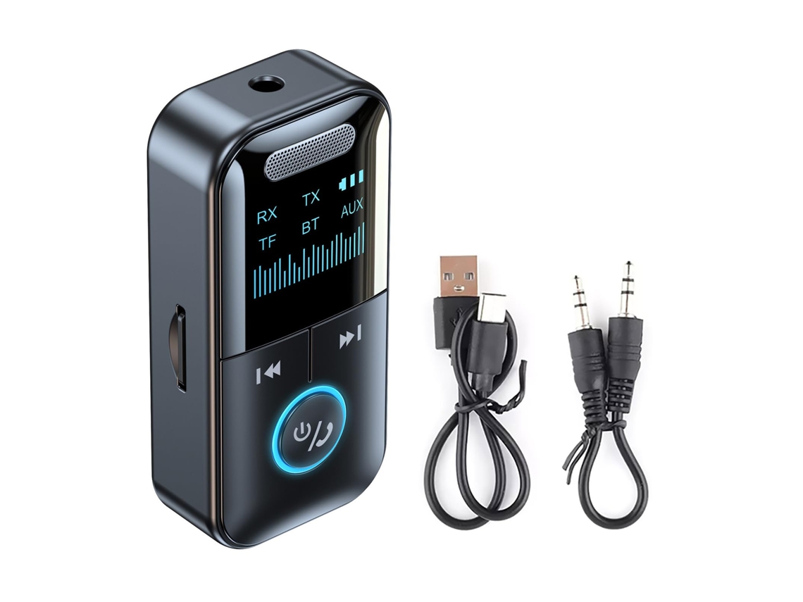 Receptor De Audio Inalámbrico Bluetooth 5.4 Adaptador De Audio Bluetooth 4 En 1 Para Altavoz De Audio Doméstico (negro)