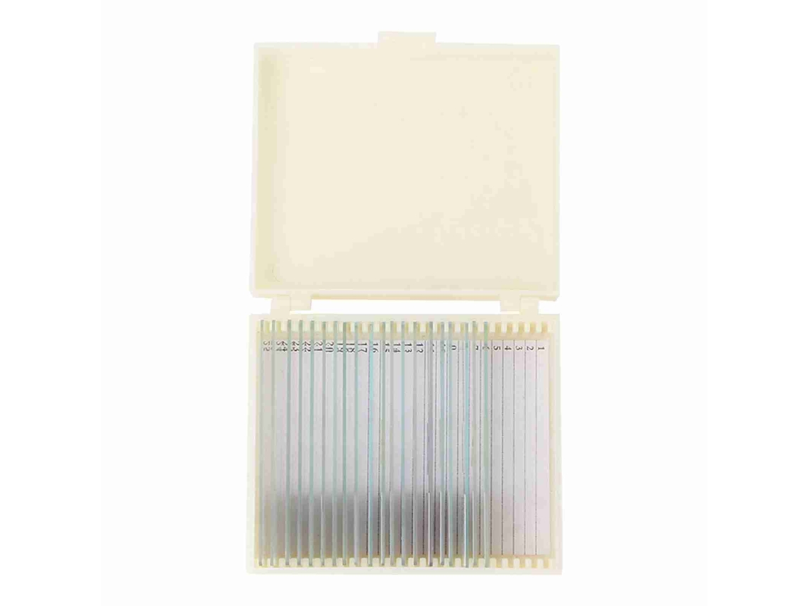 20 Portaobjetos Preparados Para Microscopio Para Muestras De Bacterias Microbiológicas, Portaobjetos De Laboratorio.