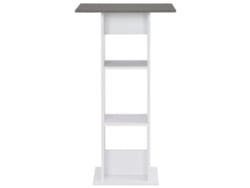 Mesa de bar  Mesa alta 60x60x110 cm blanco y antracita Wsd553225 Lovely Home