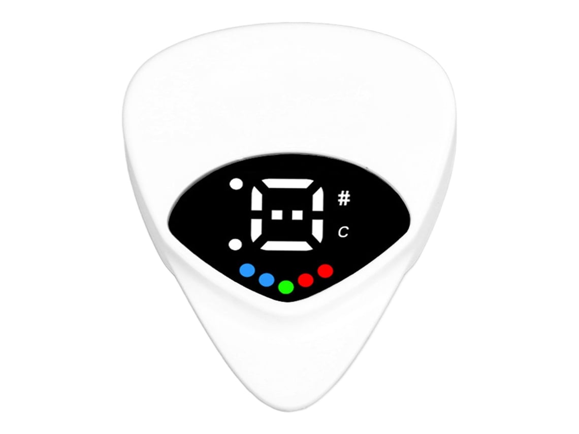 Afinador De Guitarra De Doble Peine Con Luz Led, Funciona Con Batería Cr2016, Para Guitarras Eléctricas, Acústicas Y Ukeleles.