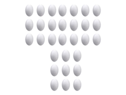 Huevos de Pascua de espuma 30 unidades 7cm Eggsslowmoose