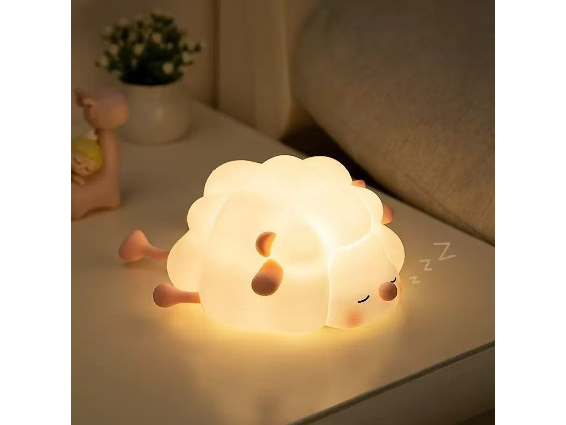 Luz Nocturna Led Con Sensor, Modelo «cordero», 7 Colores, Decoración Para Habitaciones Infantiles, Regalo De Cumpleaños