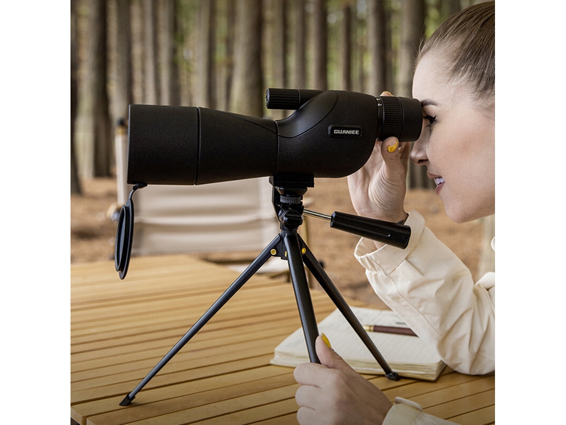 Telescopio Monocular Ipree 25-75x60 Hd Negro Potente Con Zoom Prisma Bak7 Resistente Al Agua Ideal Para Observación De Aves Tiro Al Blanco Y Acampada