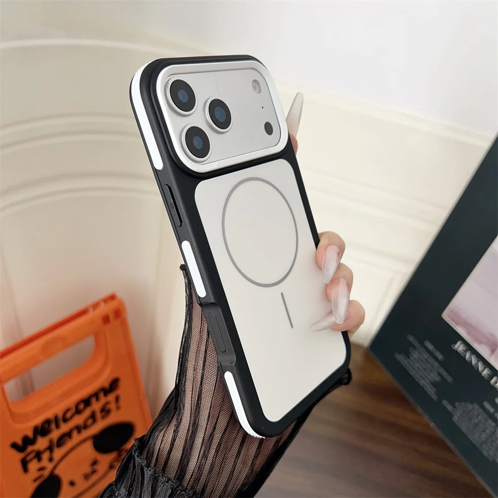 (iphone 12/12 Pro, Blanco) Funda Magnética Para Teléfono Magsafe.