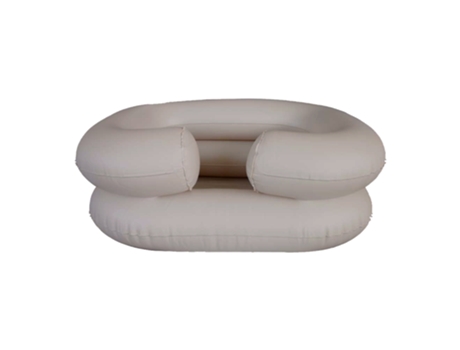 Lavacabezas Inflable MOBICLINIC Lavacabezas Portátil Bañera Inflable Para Cama Y Silla Tubo De Drenaje Con Accesorios Blanco