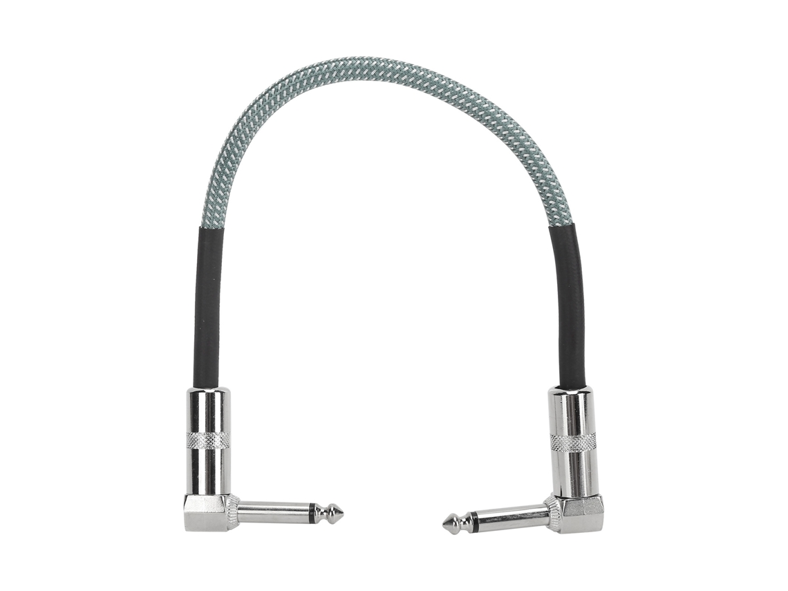 Cable De Audio Para Guitarra Eléctrica Jd6228 De 6,35 Mm Macho-macho Y 30 Cm Con Cable De Cobre Libre De Oxígeno Y Trenzado De Algodón.