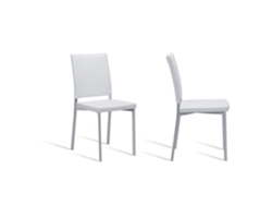 Silla de Cocina PORTUS Canela (80x40x46 cm - Polipiel - Blanco - 2 Un)