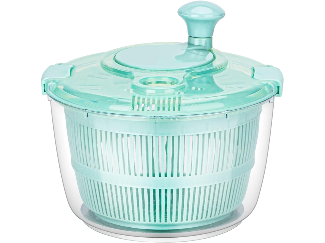 VYLARA Multipurpose Salada Spinner, Lavadora De Vegetais De Grande Capacidade Com Material Seguro Para Saúde Faz Estilo De Vida Fácil, Design Transparente Ga