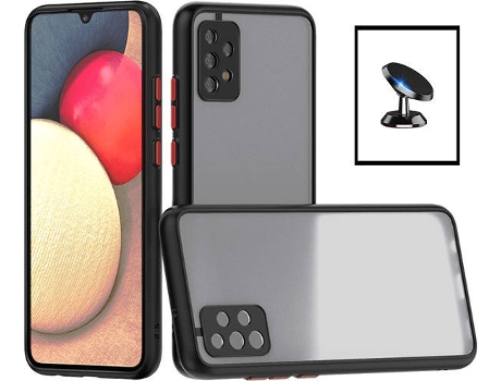 Carcasa + Soporte Samsung Galaxy A32 5G PHONECARE Anti Choque Negro 6334