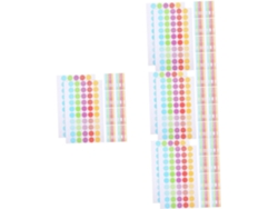Juego De 4 Perforadoras Autoadhesivas Y 10 Hojas De Papel Para Reforzar Carpetas.