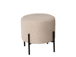 Puf DUDECOR (Beige - Madera - 40x40x40)