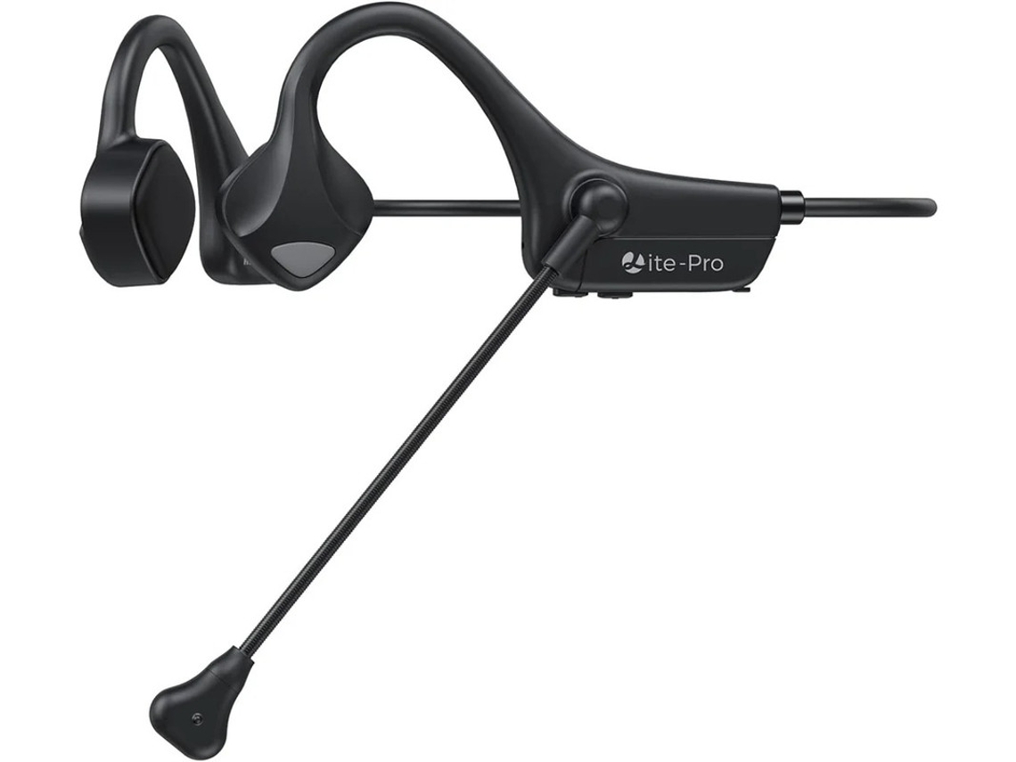 Micrófono Condução Óssea Boom Yizhood Bluetooth Negro