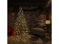 Árbol Navidad 240 luces LED interior y exterior 115x150 cm N/A