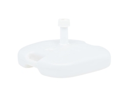 Base De Sombrilla Rellenable Arena/agua Plástico Blanco 16 L