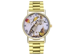 Reloj De Pareja Owl Con Cuerda De Acero Inoxidable Y Mecanismo De Cuarzo