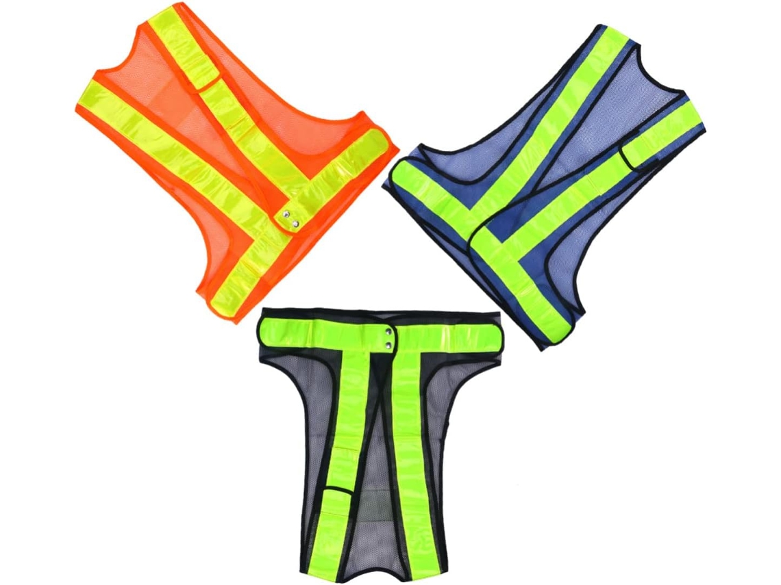 Chaleco utilitario reflectante de alta visibilidad ajustable Vayotoy para motociclismo