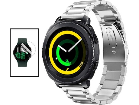 Kit Correa + Protector + Herramienta GIFT4ME (Xiaomi Watch S1 Active - Gris y Transparente)