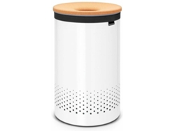 Cesta de Ropa BRABANTIA 104404  (Blanco - 3,85 kg - 39,6 x 39,6 x 67 cm - Garantía: 10 Años)