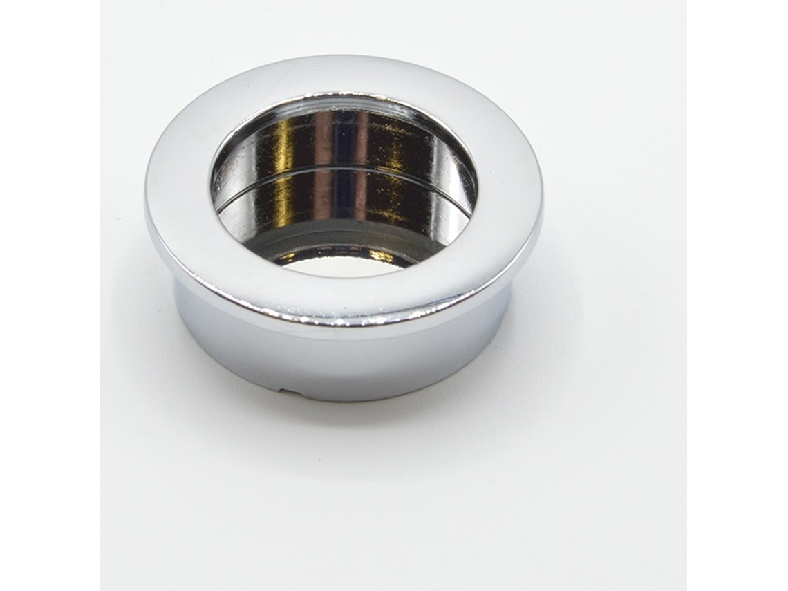 Tirador Redondo Para Mueble Empotrado En Zamac D 40 Mm Cromo Brillante Lote De 25