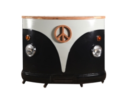Signes Grimalt - Mueble Bar | Botellero Madera - Diseño Autobus - 115x55x155 cm