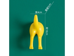 4 Ganchos De Plástico Para La Cola Del Perro, Estilo Nórdico, Con Forma De Cola De Perro.