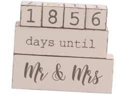 Calendario De Madera De 4x4x4 Cm, Calendario De Bodas Diy, Color Beige